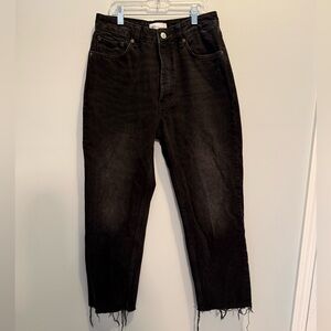 Zara Classic Black Denim Jeans Size 6